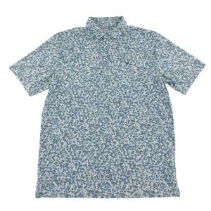 Callaway Golf Polo Opti-Dri Abstract Print Performance Shirt Mens Medium Blue